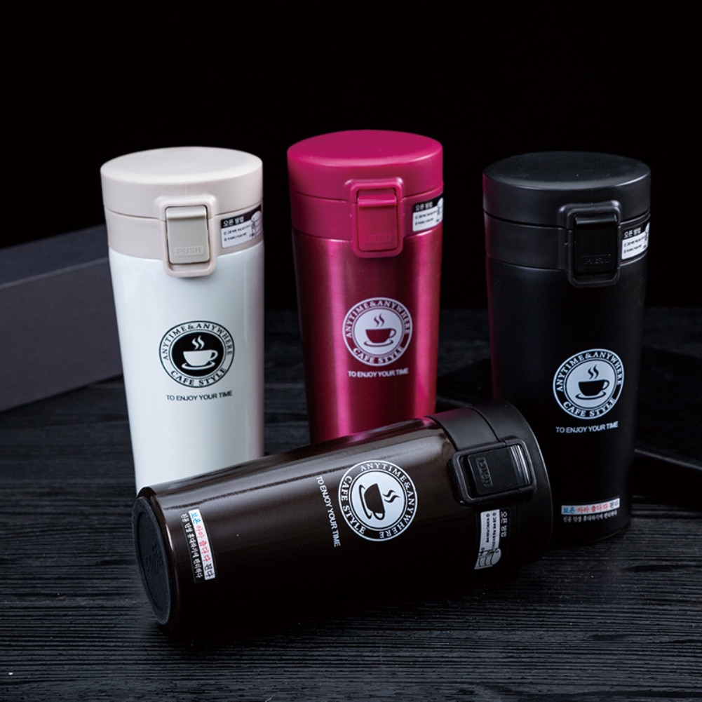 Premium rejse kaffekrus termokande kopper rustfrit stål tumbler kopper vakuum kolbe termo vandflaske til bryllup fødselsdag
