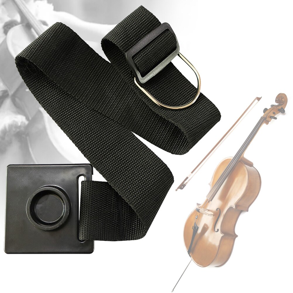 Protection Instrument de musique antidérapant anti-rayures violoncelle Endpin bouchon support de positionnement de remplacement réglable avec sangle