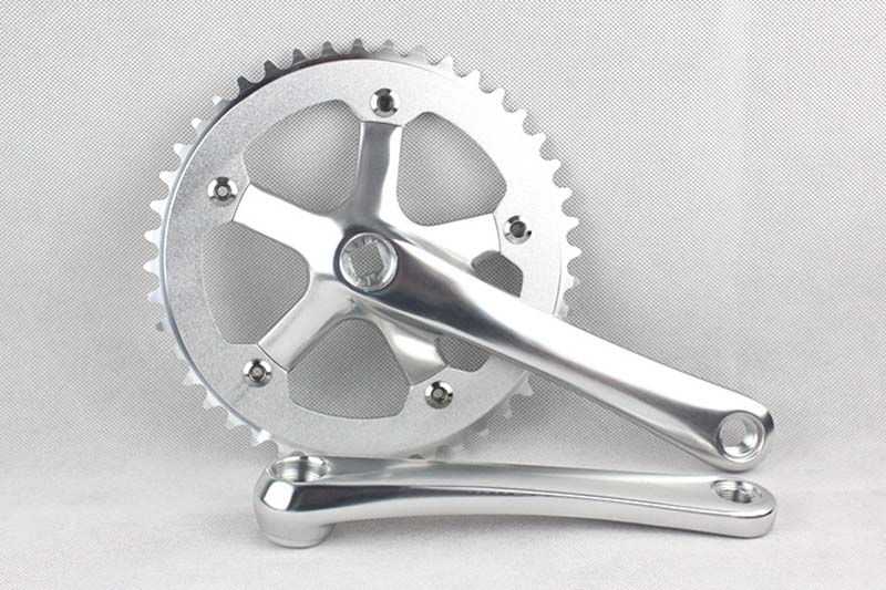 Fixed Gear 44T Crank Set Bike Bicycle Aluminum Chainwheel Alloy Crank Set Sprocket Crankset