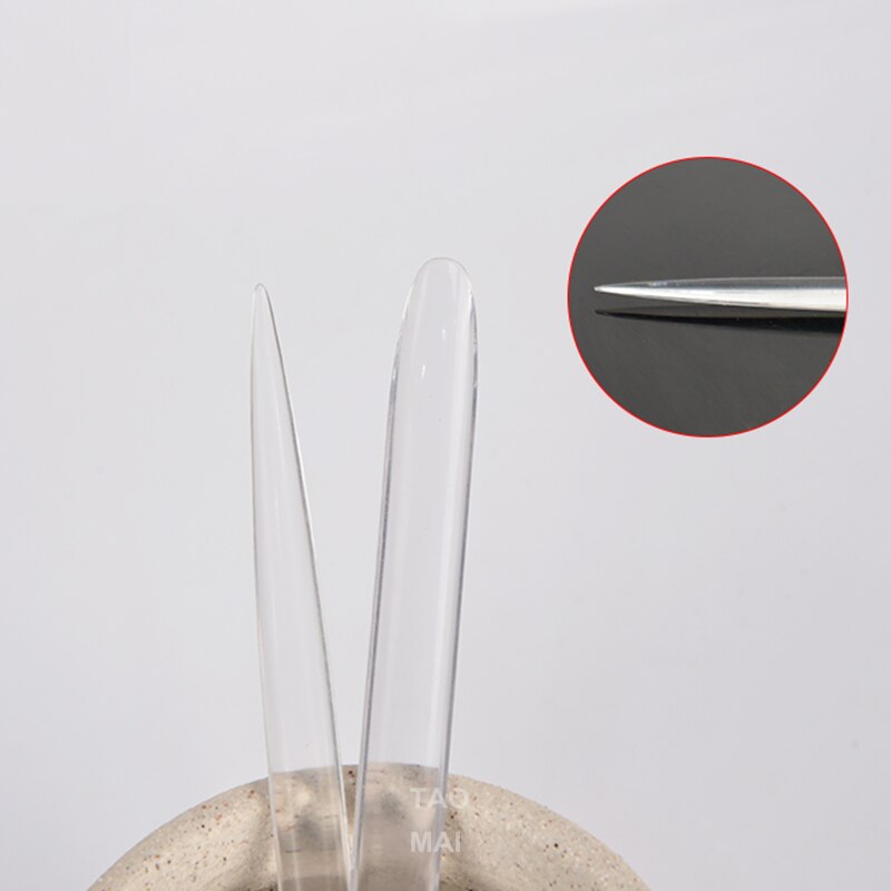 Pluma de pulido de cerámica, herramienta de modelado de escultura de arcilla de plástico transparente para hacer la superficie suave y lisa
