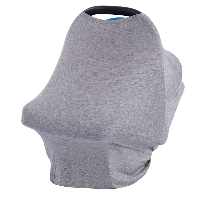 3 In 1 Multi Use Cover Lactation Nursing Cover Solid Color Baby Carseat Cover Newborn Breastfeeding Cape Shopping Pram Stroller