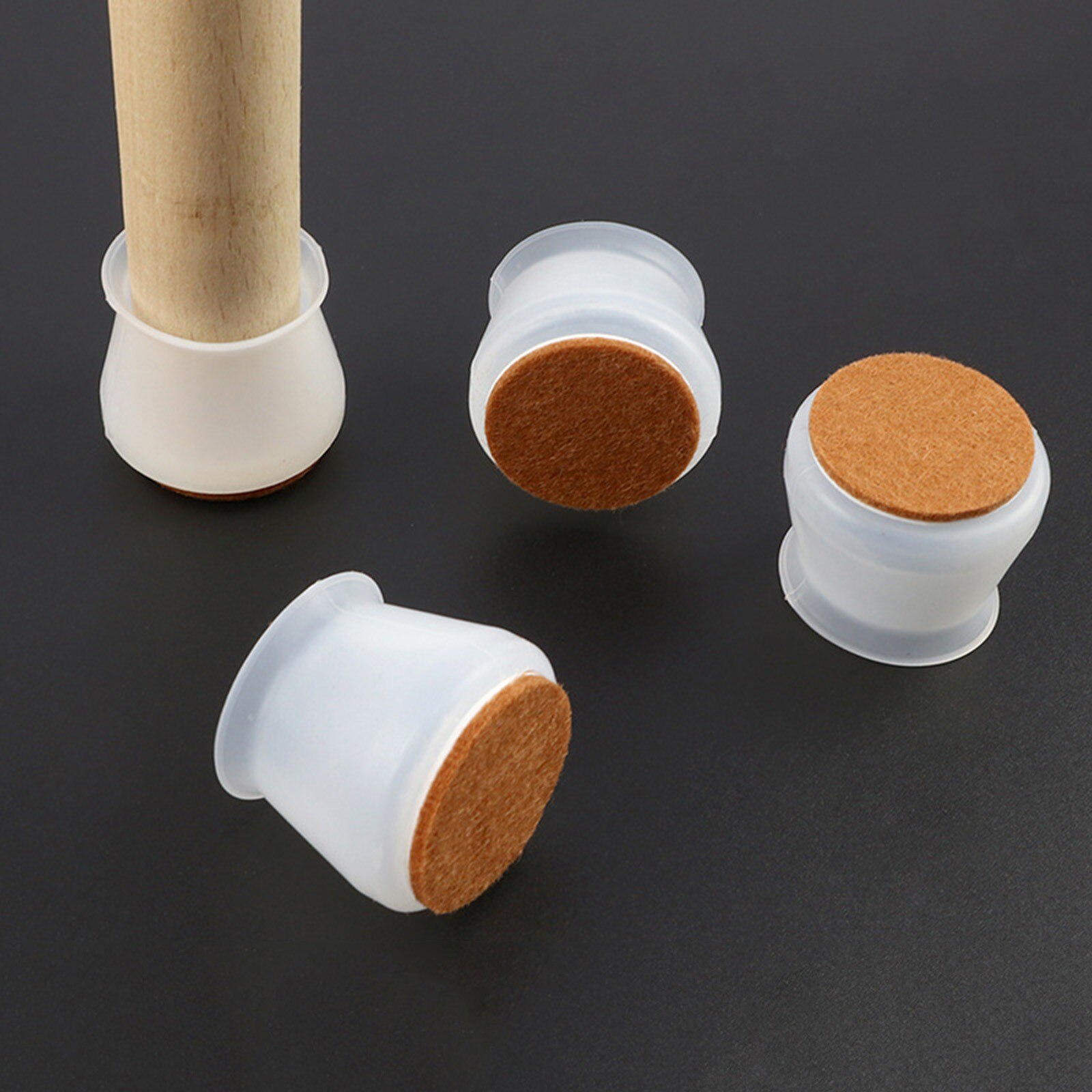 Couvre-pieds de Table en Silicone, protecteur de sol en bois, antidérapant, accessoire de bureau