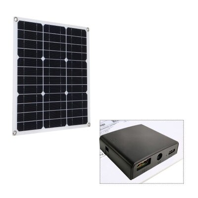 Portable 200 Watt 200W Solar Panel Set Dual-USB with LCD Solar Controller 12V Folding Outdoor Mobile Power Battery Charger