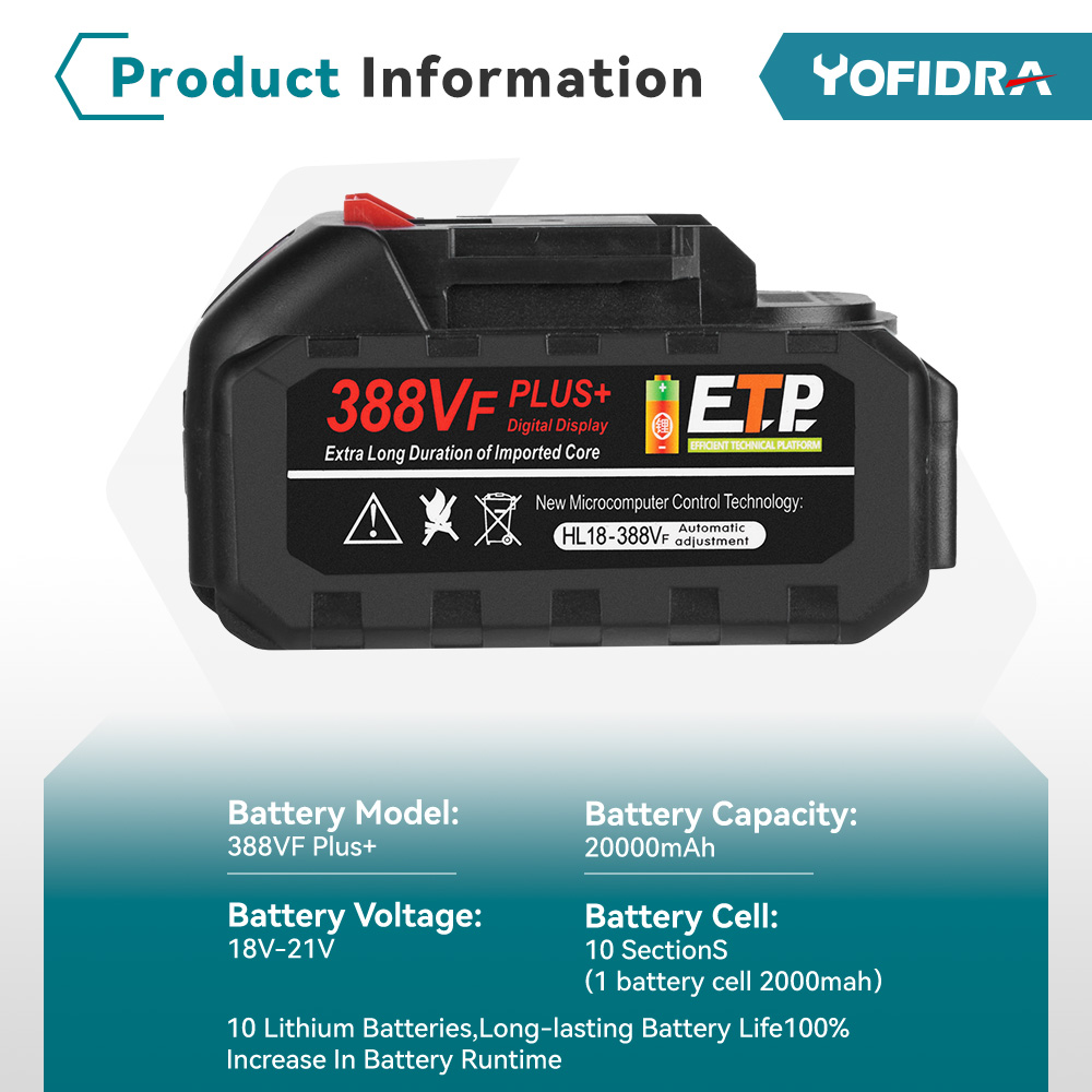 20V 928VF 388VF Plus Akku 30000mAh 20000mAh Mit LED Power Display Für Makita 18V Power werkzeug Batterie EU Stecker