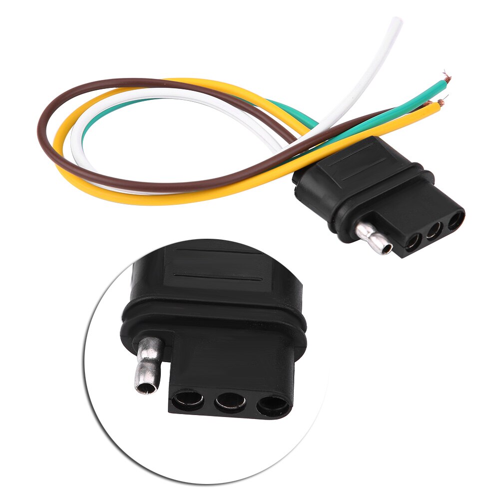 4-Way Car Connects Tail Lights/Brake Lights /Turn Signals Plug Wiring Connector TM8010 For Trailer RV Motorhome Caravan