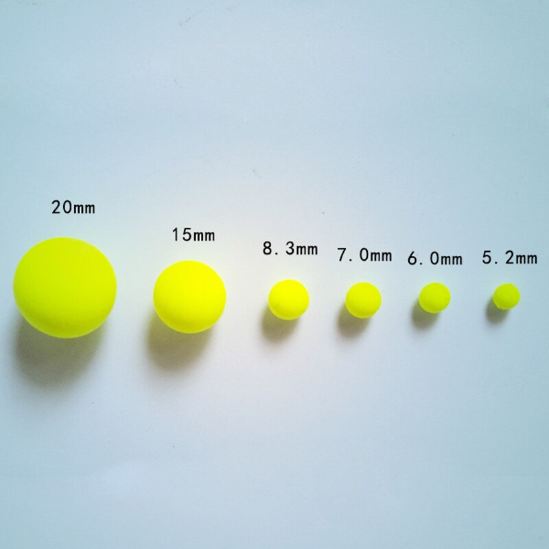 10 Pcs Diameter 5.3 Mm-8.3 Mm Eps Schuim Vissen Float Hard Drijfvermogen Bal Vlotter Gear Fish Float Outdoor drijvende Vissen Accessoire