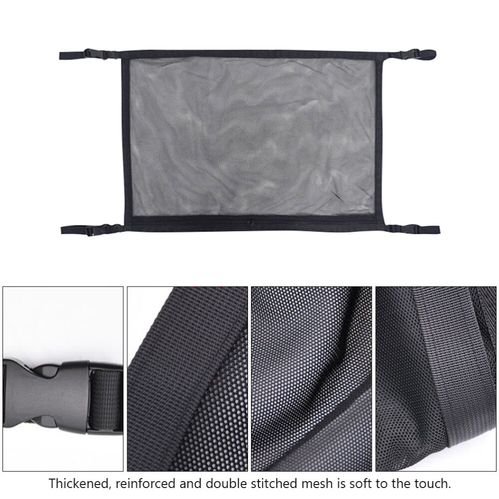 Tykkere folding holdbar justerbar flerbruks bil tak lagringsnett bil tak lagring mesh bil tak lastnett