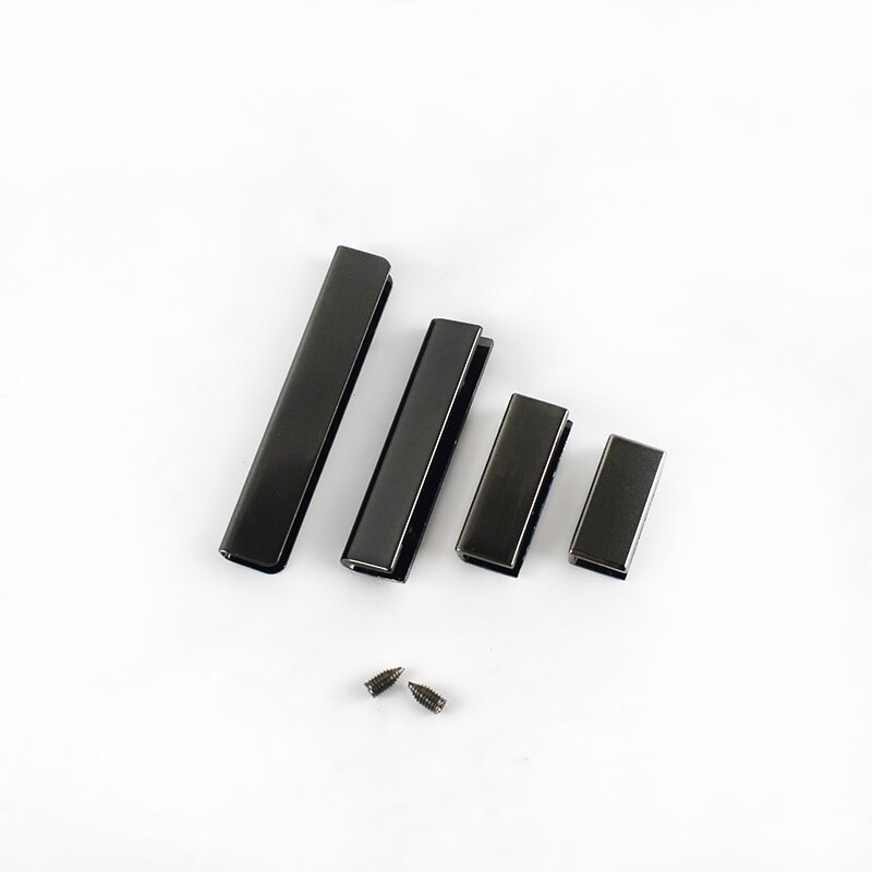 10 stk 25/32/39/52mm metall hale klips bag hjørne skruer kanter beskytter spenne gjør-det-selv bånd endelås anheng klokke skruekroker: 25mm / Gunblack