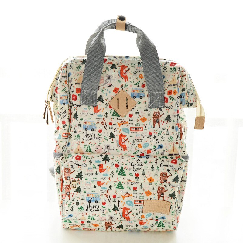 Luier Tas Mode Multi-Functionele Grote Capaciteit Handtas Rugzak Verpleging Draagbare Mother 'S Tas: Fox