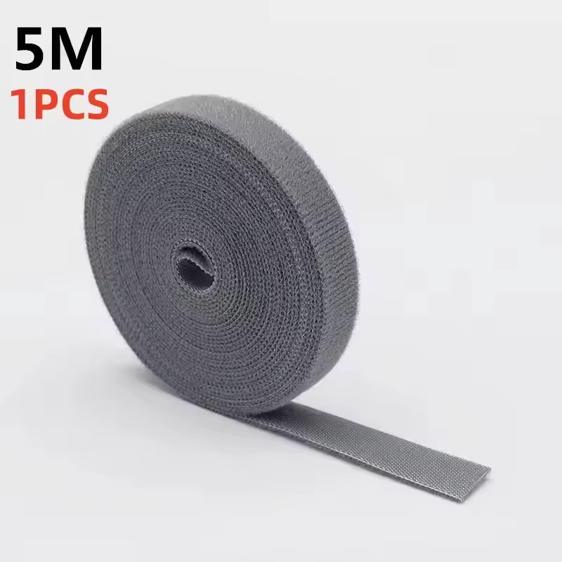 Organisateur de câbles USB, gestion des câbles déchirables, attaches enrouleur, accessoires de téléphone, organisateur de câbles métalliques, crochet de plante en Nylon: YELLOW