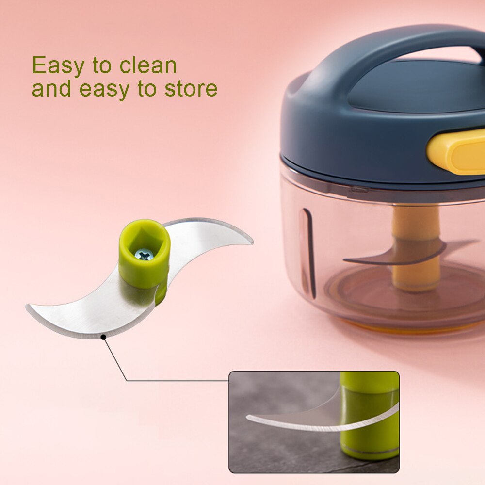 Vegetabilisk frukt twist shredder manuell köttkvarn chopper vitlökskärare multifunktionell hög hastighet