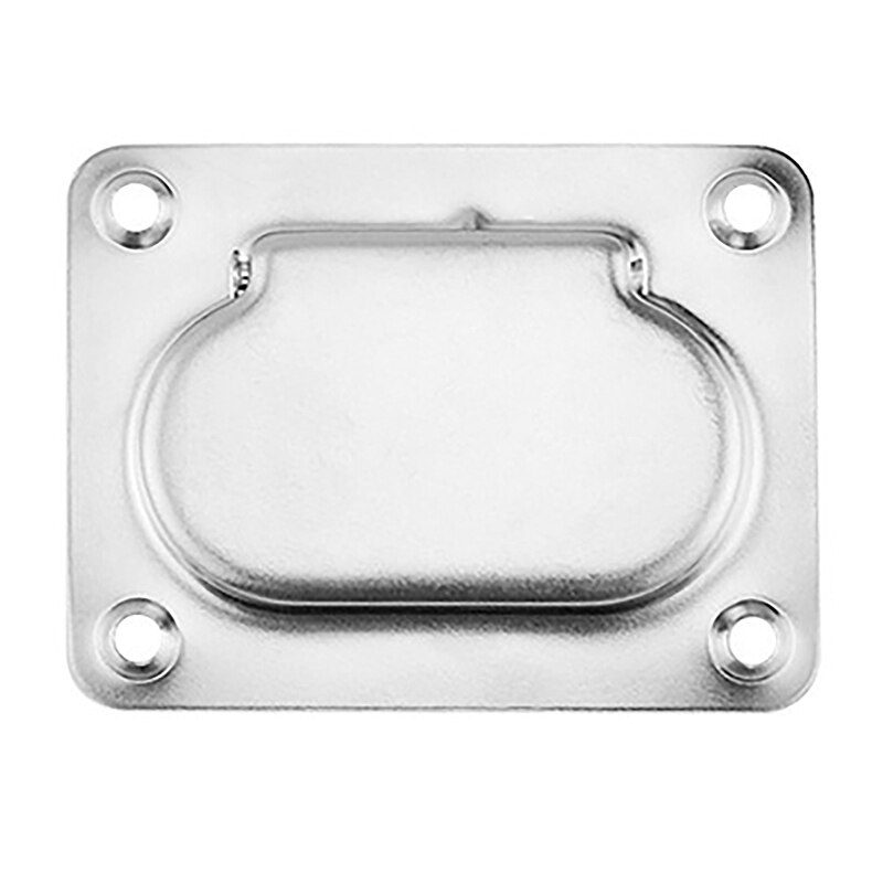 Rectangular Recessed Hatch Spring Loaded Lifting Ring for Powerboat and Sailboat Decks Recessed Pull Ring