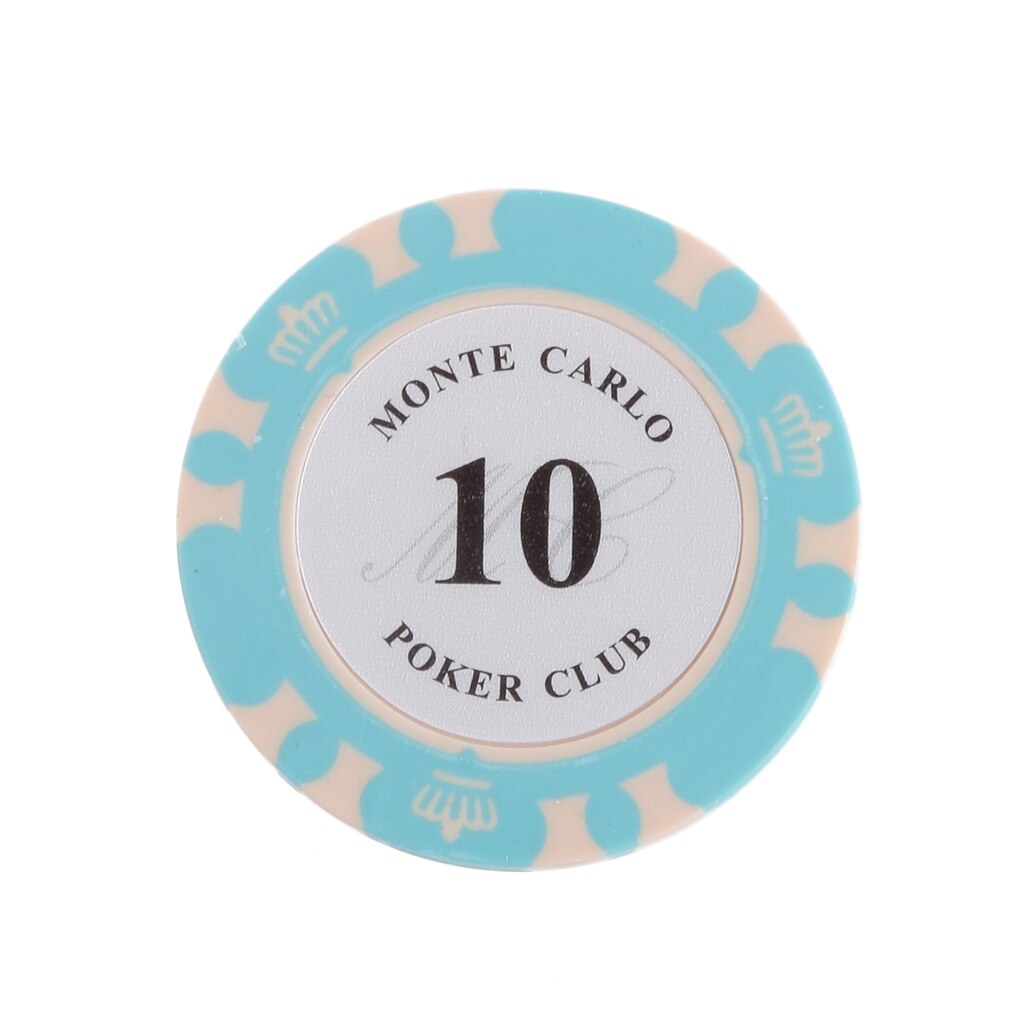 Sjov pp ler casino poker chips mahjong brætspil tællere dollars pakke  of 10 stk 40 x 4mm til camping vandreture sjovt bordspil: 4