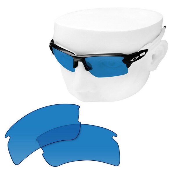 OOWLIT Polarized Replacement Lenses for-Oakley Flak 2.0 XL OO9188 Sunglasses: HD Blue