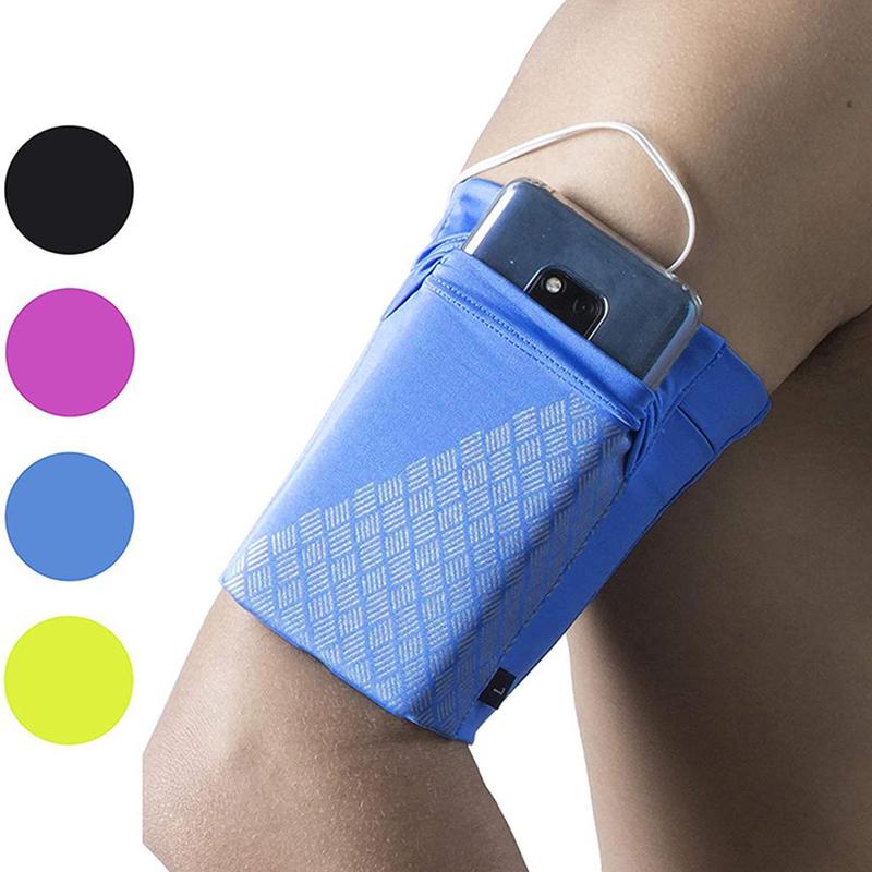 Sports Arm Band Mobile Phone Holder Bag Running Jogging Armband Exercise H5B5