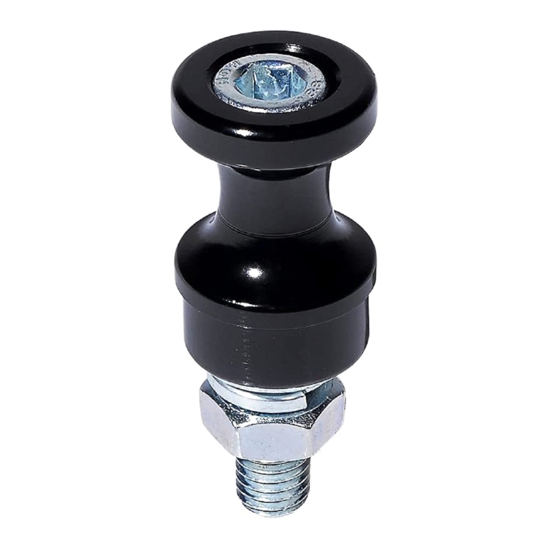 Soporte gancho cuerda cabrestante acero para gancho cabrestante deslizante horquilla, montaje perno 10: Negro