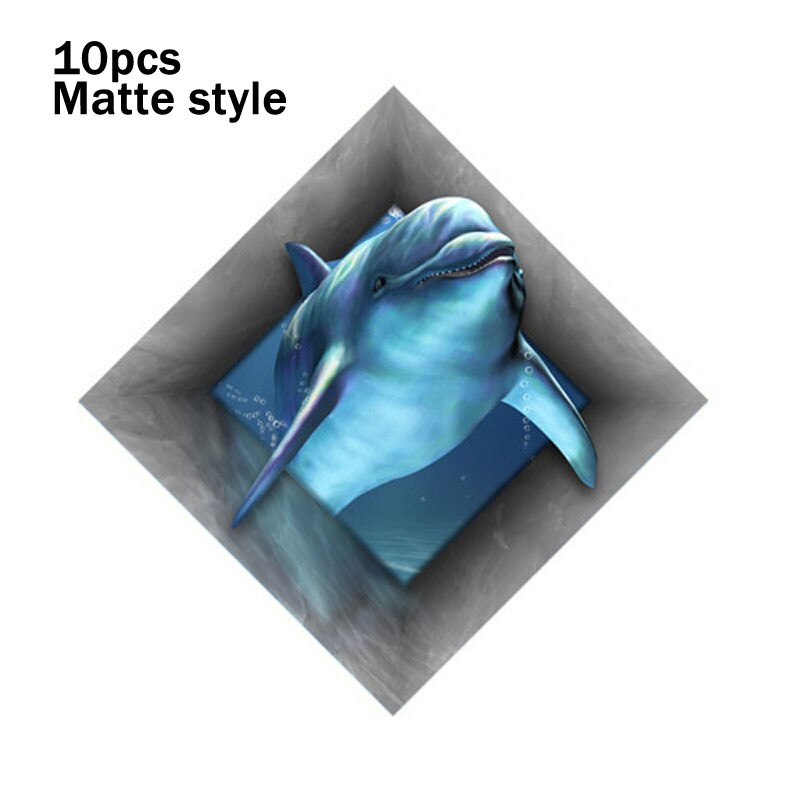 10Pcs 8cm Floor Tiles Diagonal Wall Stickers Desk Decoration Art Mural Decals Bathroom Waist Line Matte Waterproof PVC Stickers: DJ-020