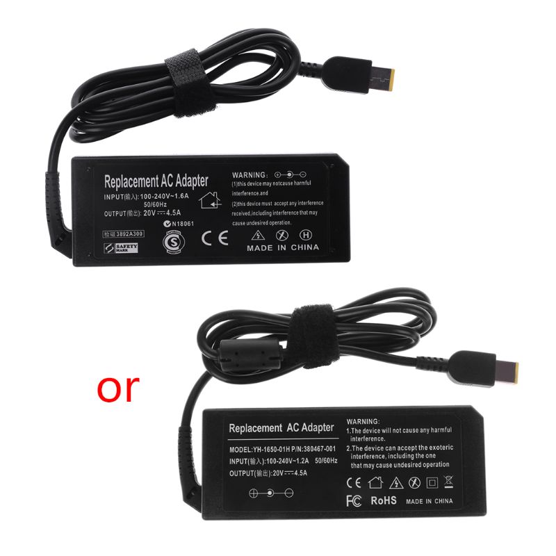 20v 4.5a 90w ac-adapter batterilader strømforsyning for lenovo for thinkpad