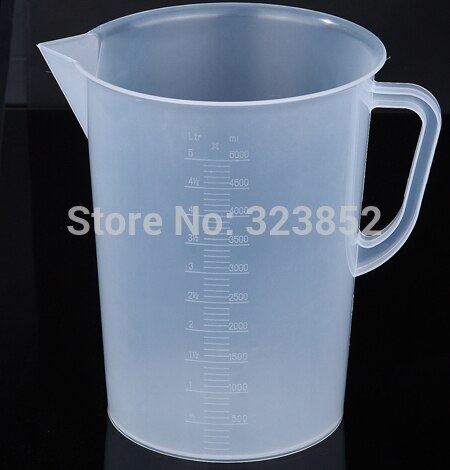 5000 ml Plastic Maatbeker 198x262x162mm PP Kunststof Beker Pitcher Tellen Cup-Pack1
