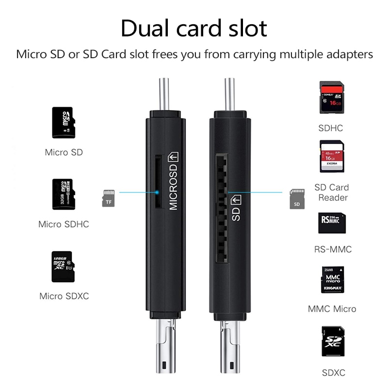 OTG Micro SD Card Reader USB 3.0 Card Reader 2.0 For USB Micro SD Adapter Flash Drive Smart Memory Card Reader Cardreader