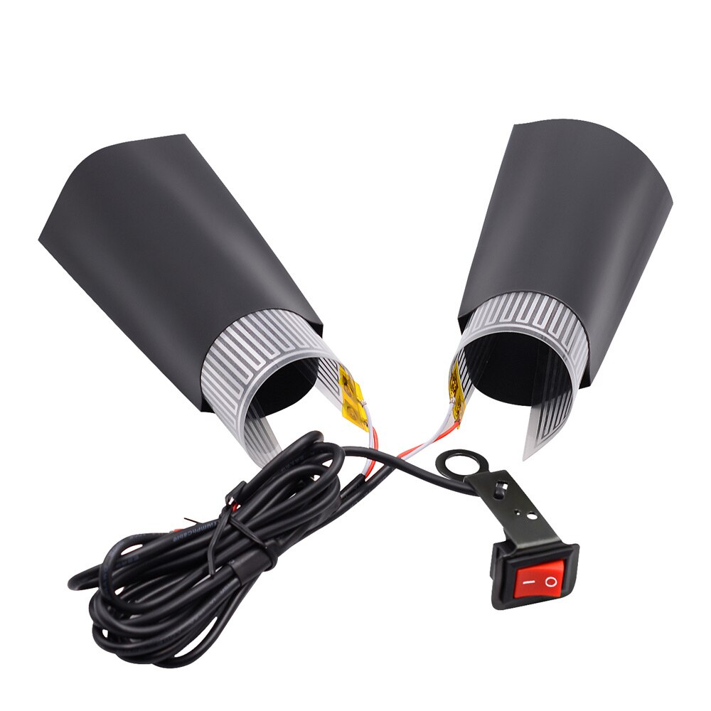 Motorcycle Heated Handle Grips Electric Heating Handle Kit Throttle Pads Handlebars ATV Scooter Grips Heater