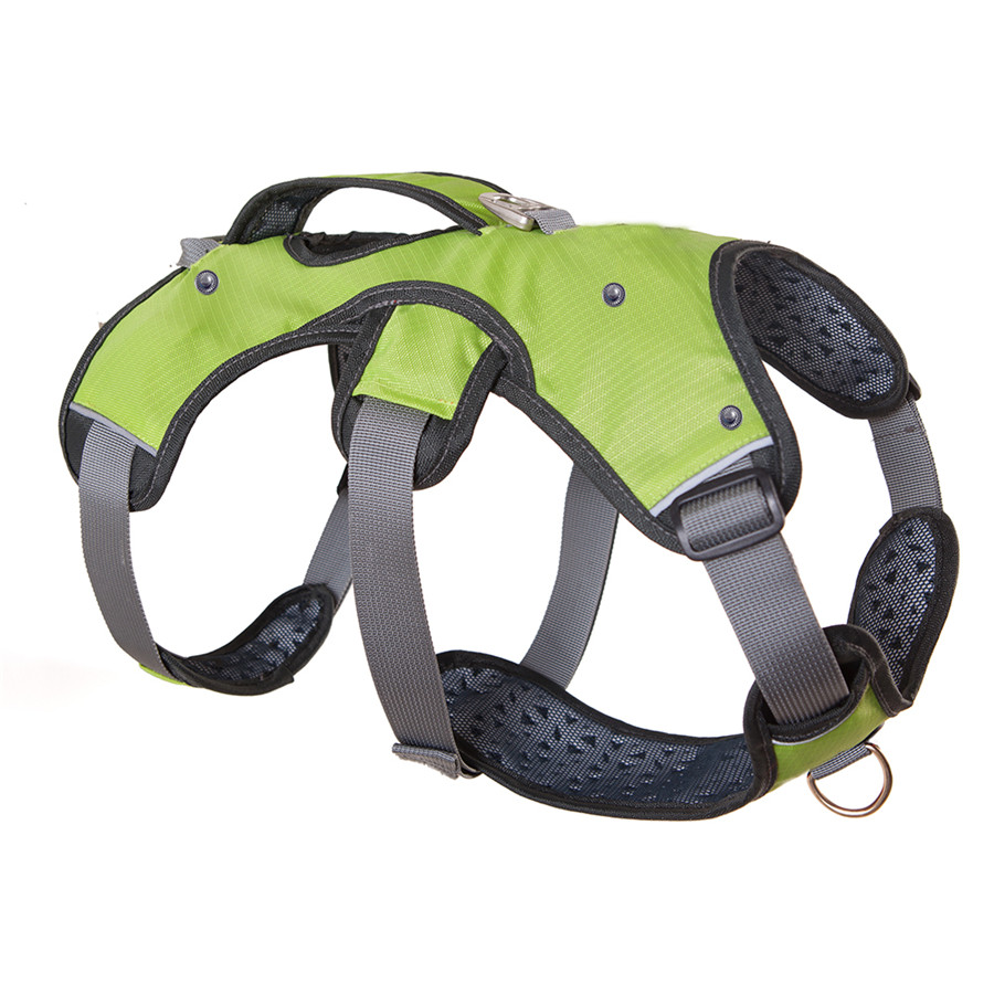 Hond Harnas Voor Honden Vest Sterke Reflecterende Harnas Service Hond Levert Accessoires Gewatteerde Verstelbare Veiligheid Vehicular Lood: green upgrade / L  69-81cm chest