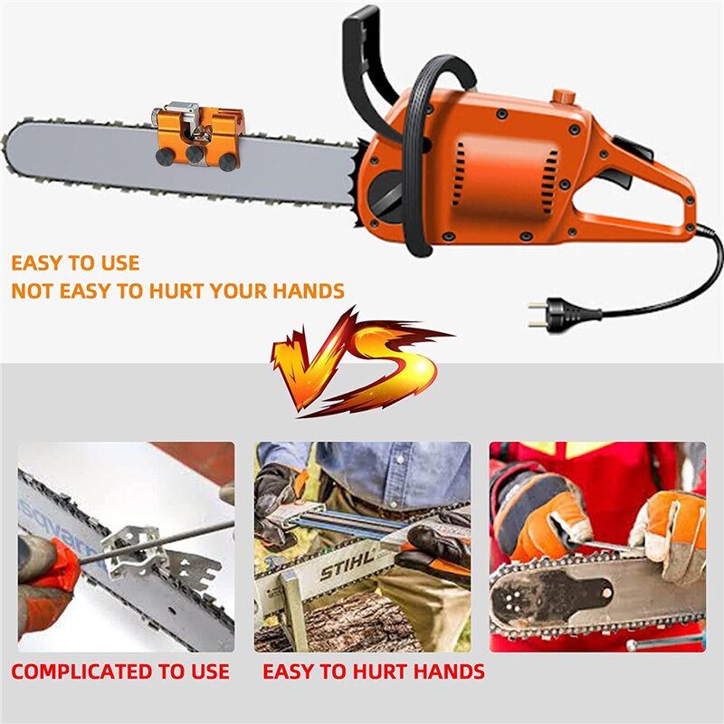 Portable Chain Saw Sharpener For Sharpening Chain Machine Power Tools Accessories Chains Sharpen Jig Machinery Droshipping