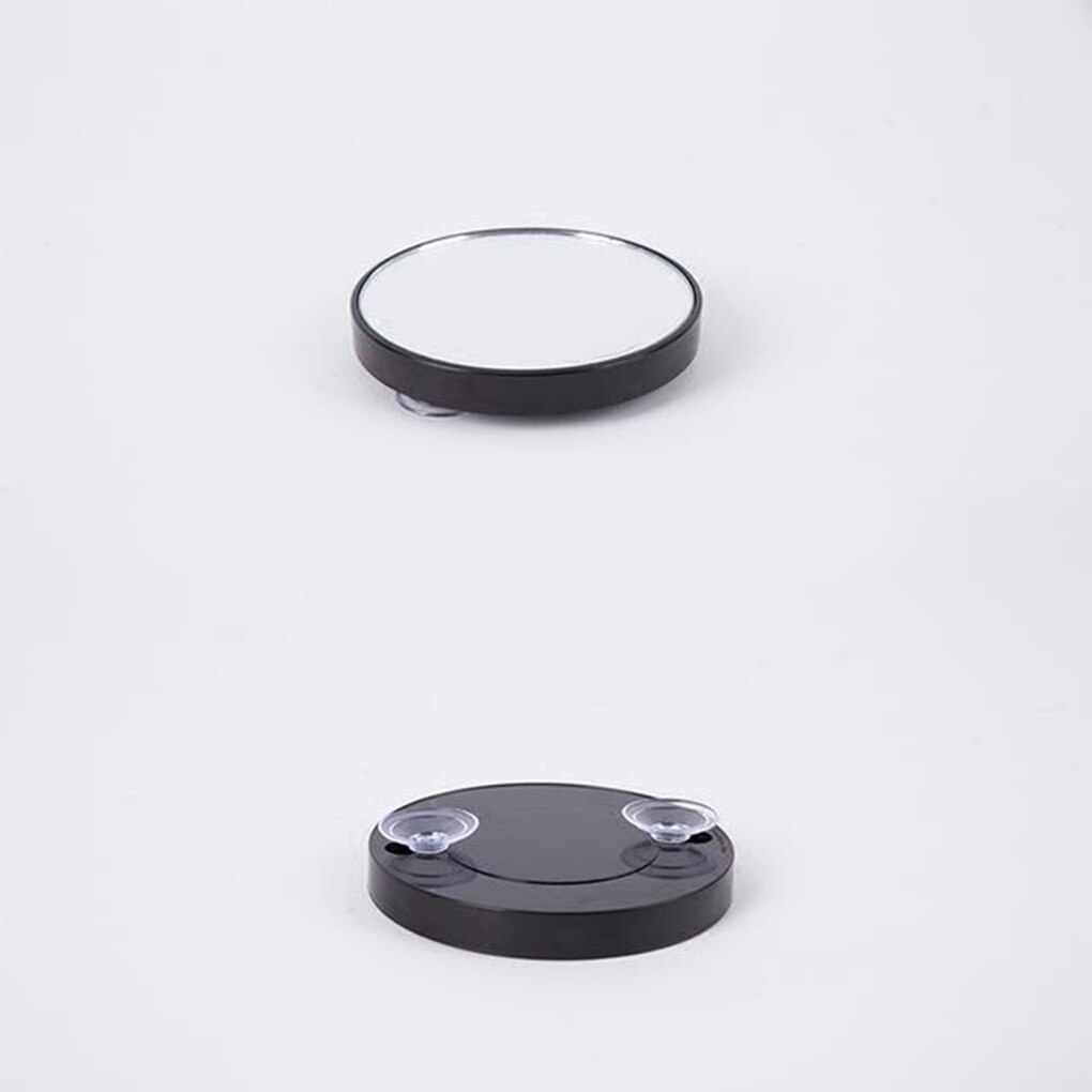 1pc bærbare sugekopper små runde formet forstørrelsesspejl led makeup spejle