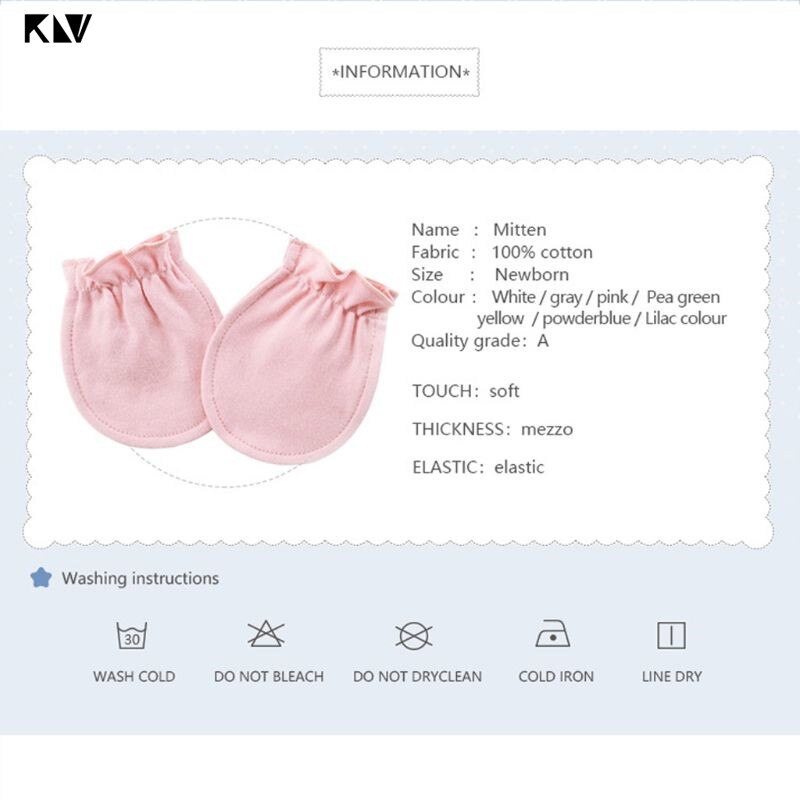4 pares bebê luvas de algodão recém-nascido infantil elástico proteção rosto anti agarrar respirável anti riscando luvas quentes