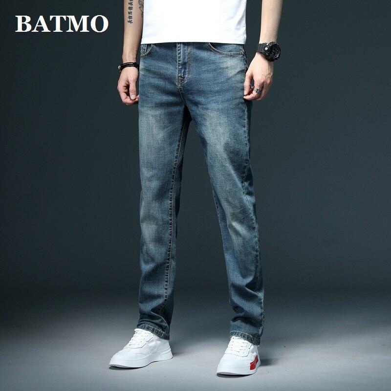 Batmo classica elastiska jeans herr, raka jeans herr, casual jeans herr, plus-size 28-40 p312: 36