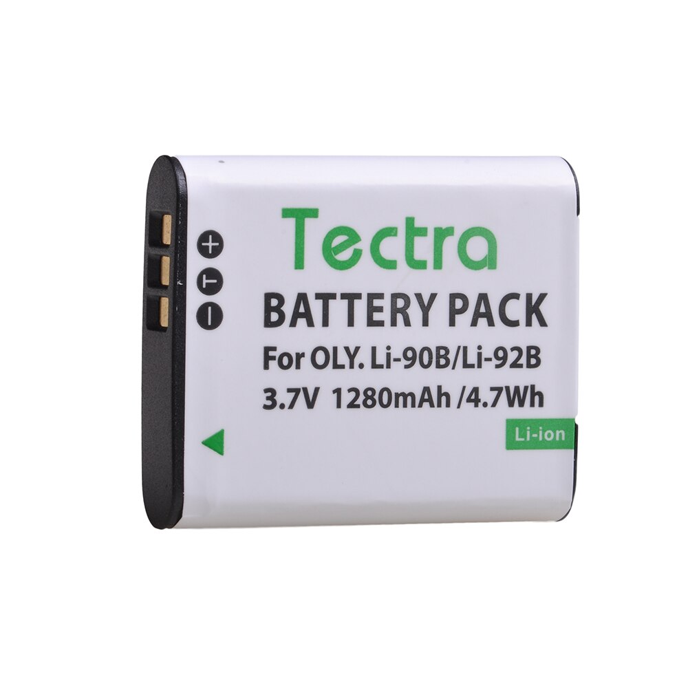 3.7V 1280mAh Li-90B Li 90B Li-92B pour batterie d'appareil photo Li92B Li90B pour Olympus Tough TG-1 TG-2 TG-3 TG-4 TG5 TG6 SH50 iHS SH60