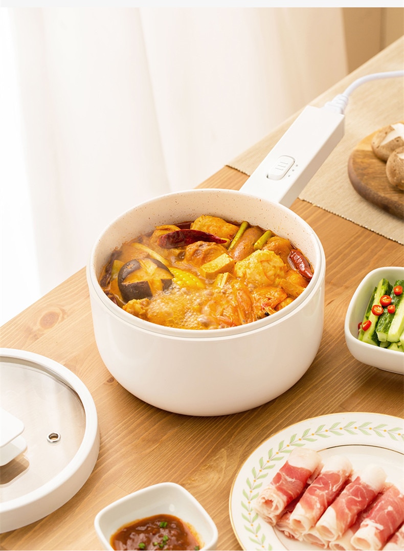 220V 1.5L Electric Rice Cooker Multi Cooker Electric Pot Portable Mini Electric Cooking Pot EU/AU/US/UK Plug