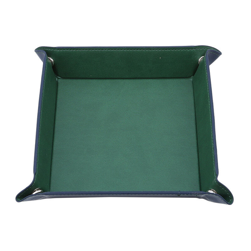 PU Leather Dice Rolling Tray Square Dice Tray Dice Box For Table Games Dice Storage
