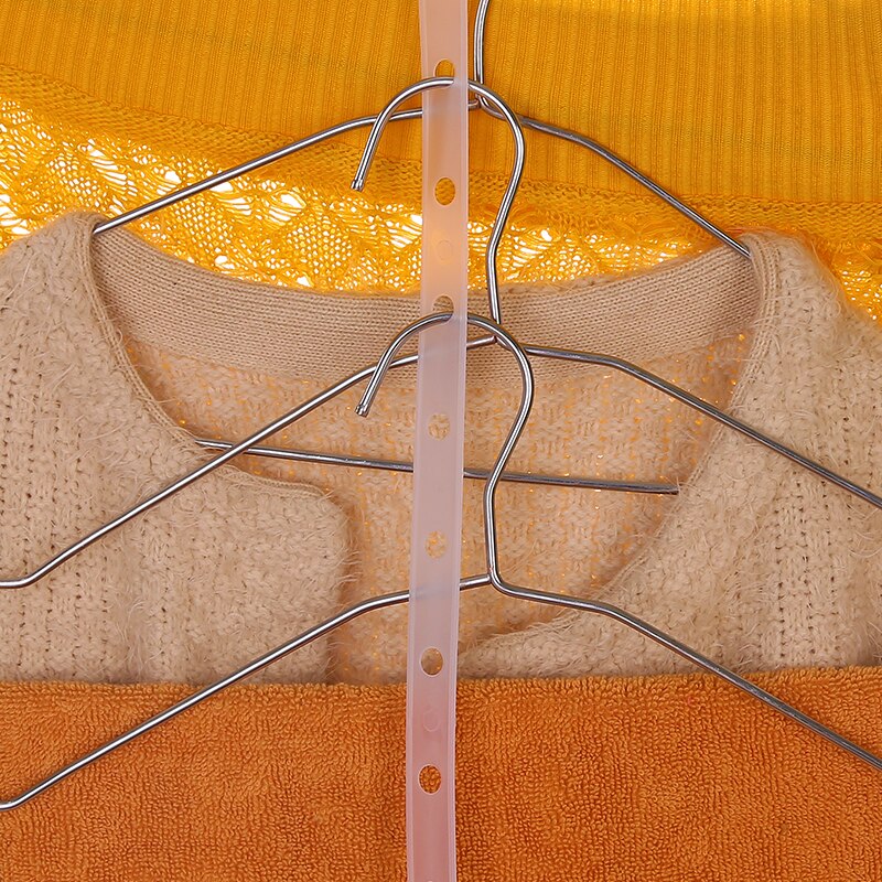 5pcs10pcs20pcs/tenmiu Hangers Article Link Chain Clothe Hanger Connection Bar Transparent Pimp Article Plastic Modern