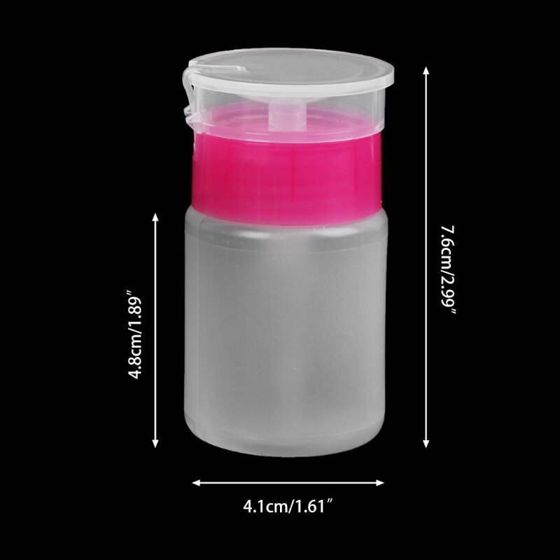 70 Ml Lege Pomp Dispenser Huid Lotion Container Manicure Vloeibare Gel Polish Remover Make-Up Remover Schone Fles Nail Art Tool