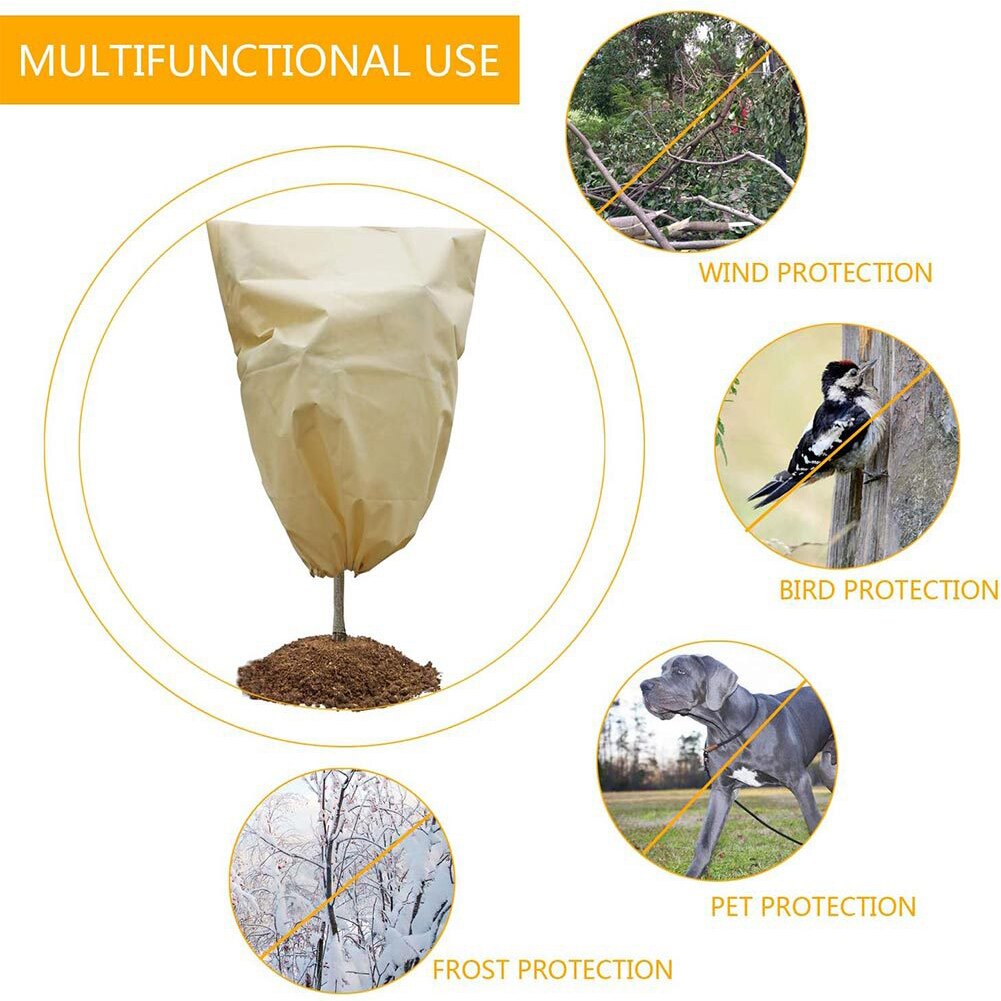 Outdoor Winter Garden Yard Shrub Potted Plant Anti Freeze Frost Protection Cover Bag Plant Cover Warm Cover Tree Shrub