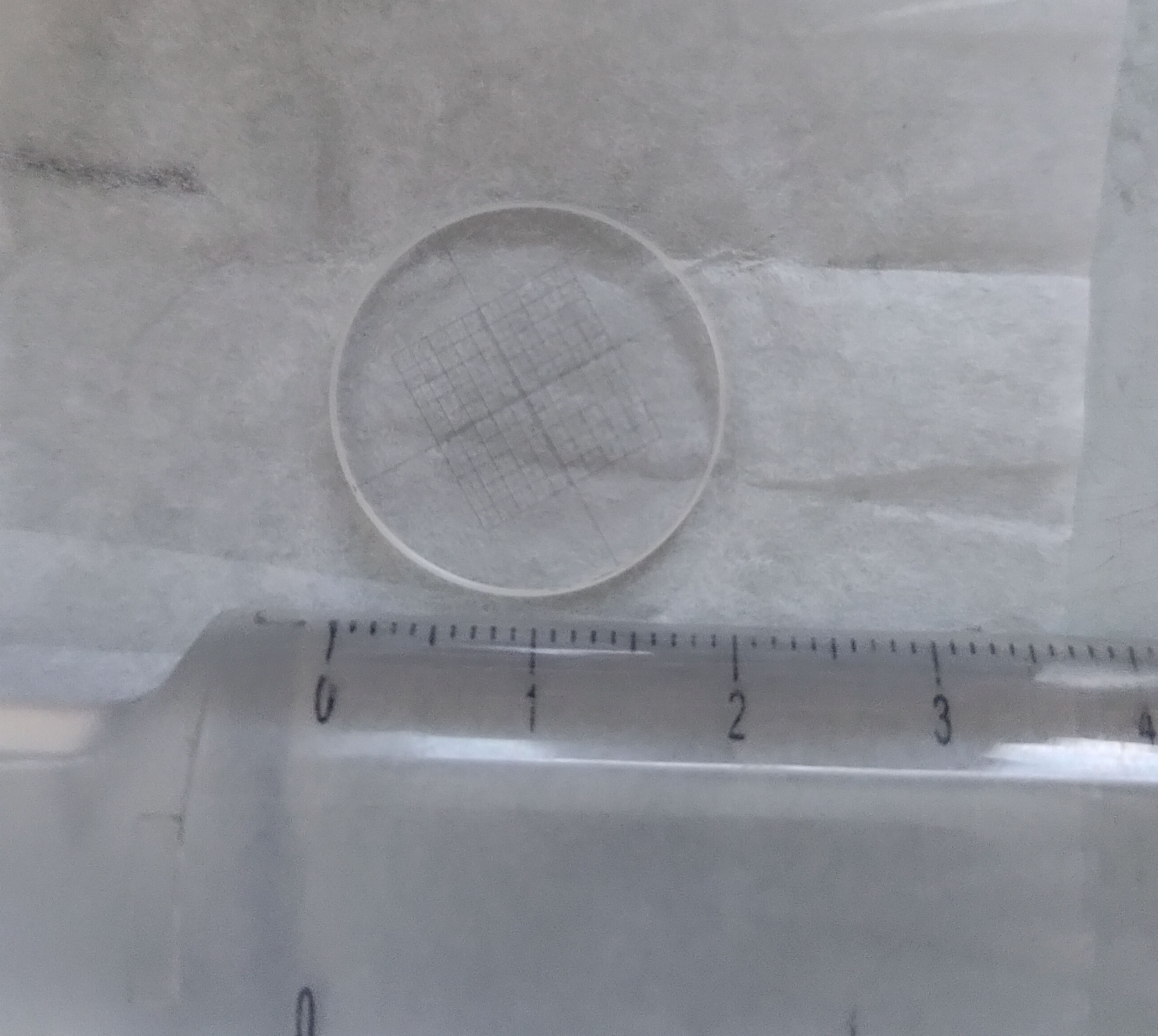 DIV0.05 Microscoop Oculair Grid-Micrometer Kalibratie Slides Meten Glas Voor Microscopen Micrometer