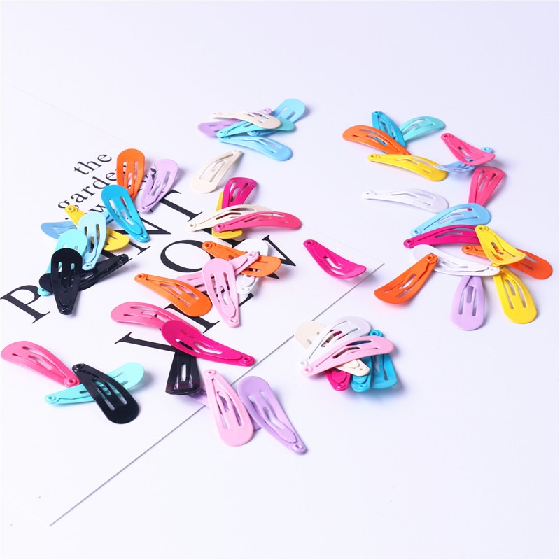 50 Stks/partij 3 Cm Leuke Candy Kleur Baby Clip Meisje Haar Accessoires Prinses Haarspeld Mini Hairclips