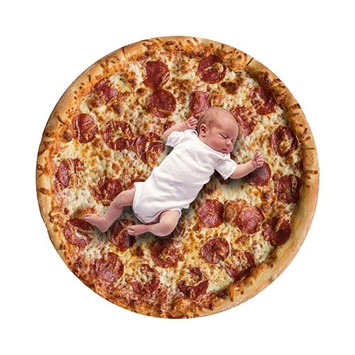 Pizza Burrito Baby Blanket Flour Tortilla Swaddle Grandado