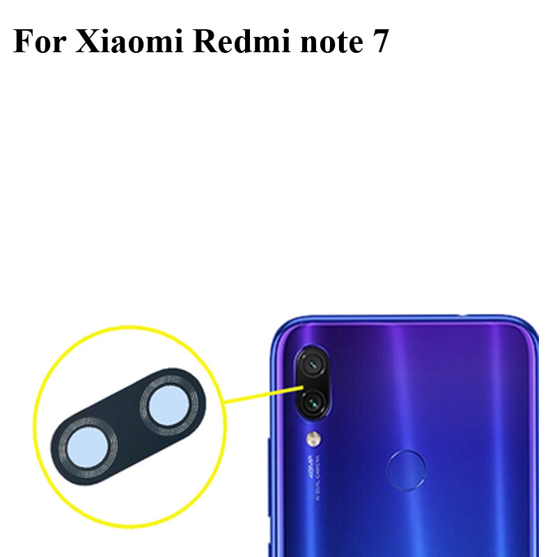 Voor Xiaomi Redmi note 7 note7 Vervanging Back Rear Camera Lens Glazen Onderdelen Voor Redmi hongmi note 7 test goed