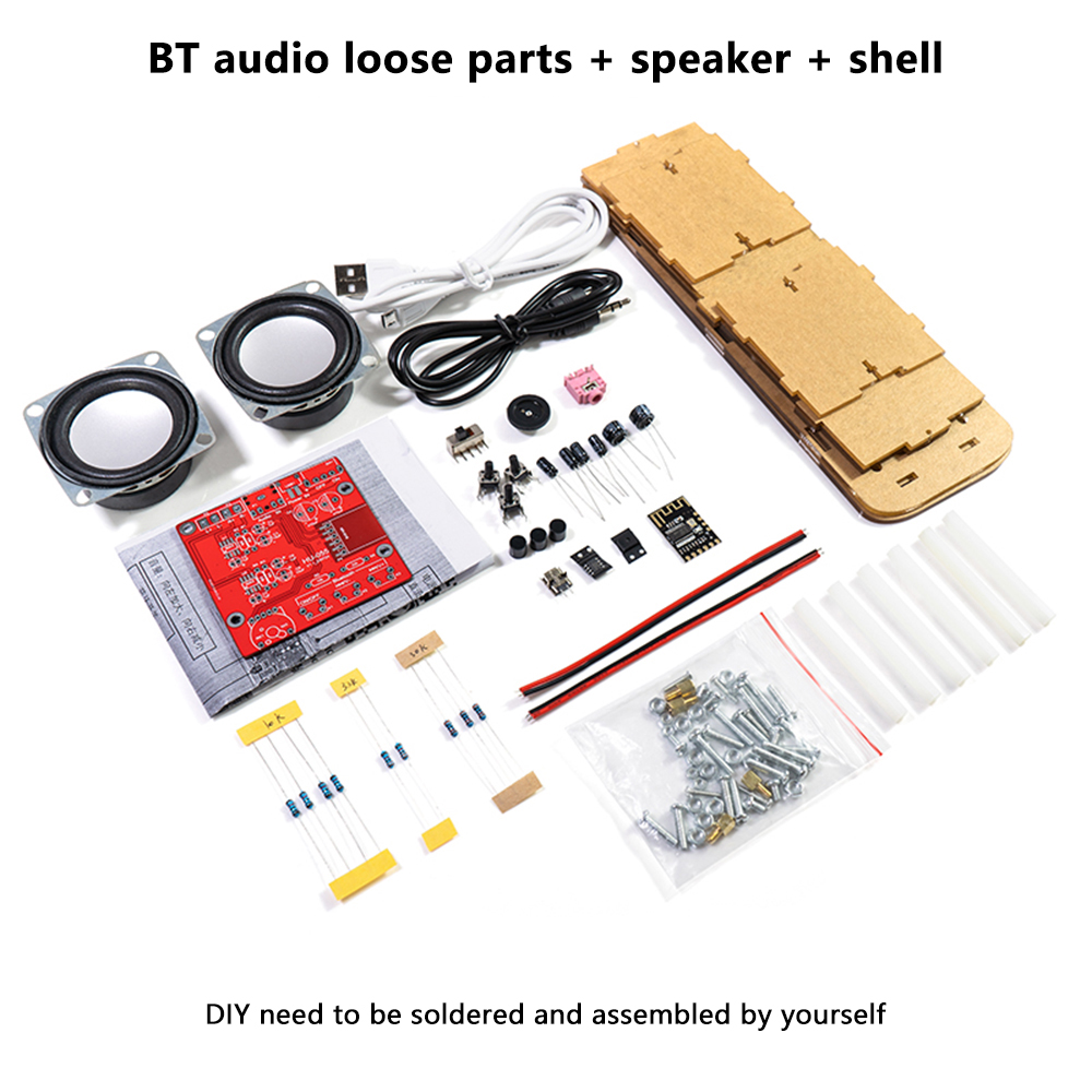 kit altoparlante Bluetooth fai-da-te Progetto di saldatura USB mini amplificatore Audio stereo domestico kit elettronici fai-da-te per la pratica di saldatura