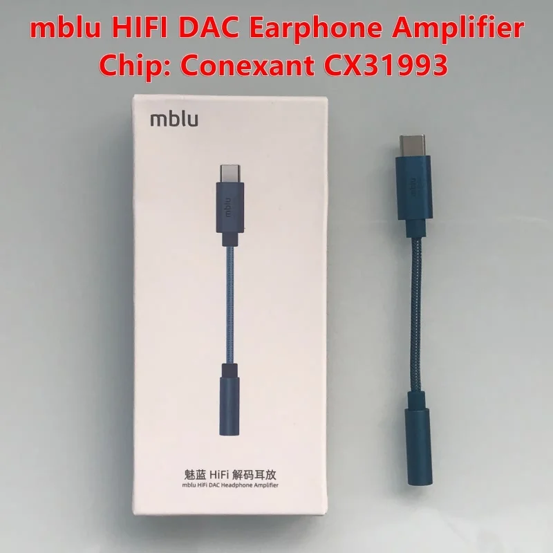 Meizu mblu HiFi DAC/mblu HiFi DAC Pro Earphone Amplifiers Adapter Hifi TYPE C To 3.5MM Audio Adapter CX31993 Chip 600Ω lifeme: Red