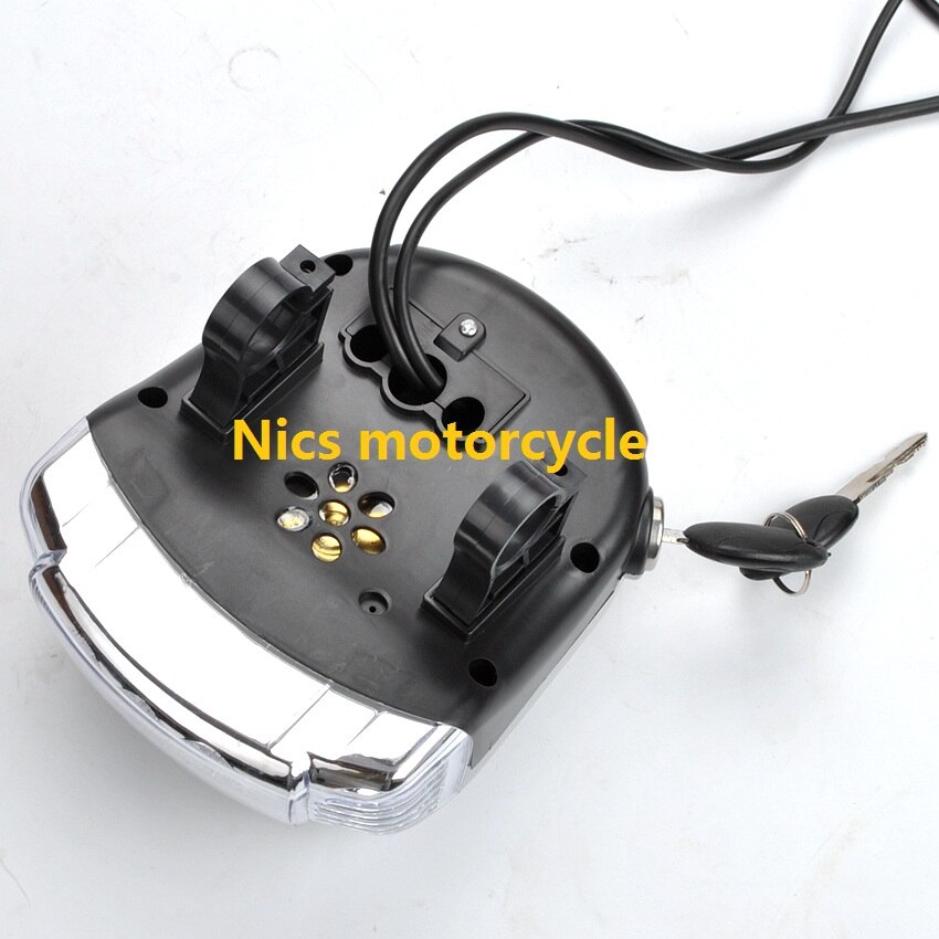 60V fat tire electric scooter LED headlight instrument key switch horn