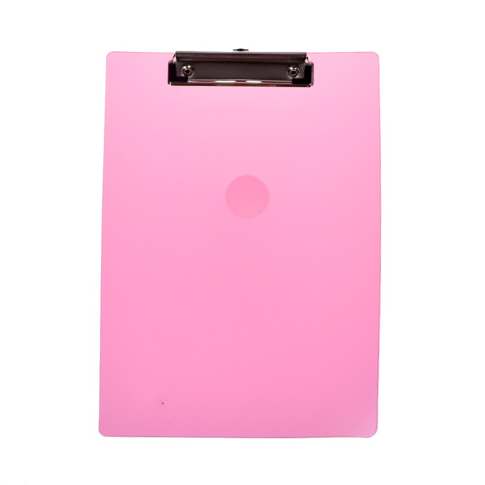 Student Plastic Blue/Black Solid A4 Size Document Clipboard Clip Board With Pen Holder School Office Supplies