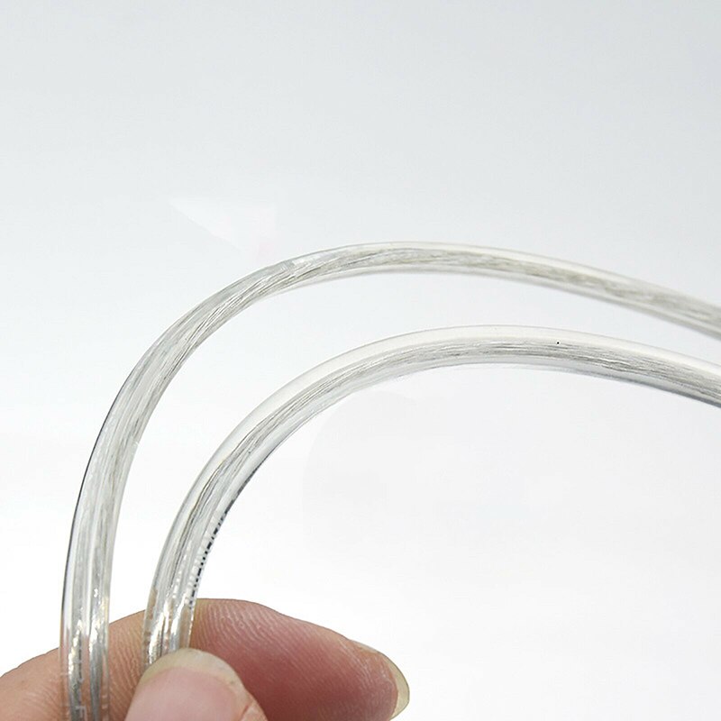 1/2/5/10 Meter 2 Core Transparante Platte/Ronde Elektrische Kabel Clear Vertind Koperdraad Thuis Slaapkamer bar Verlichting Lamp Fitting