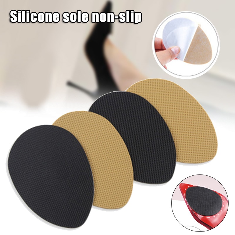 Semelle de chaussure antidérapante en Silicone, semelle extérieure avec autocollant, talons hauts, pour l'avant-pied, sy998