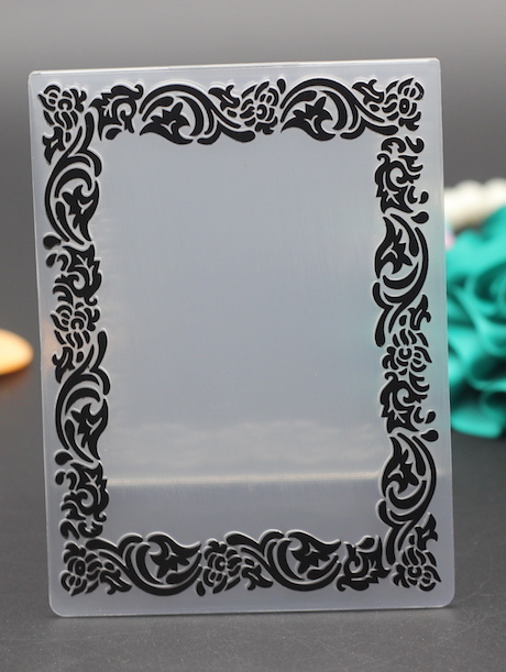 10x7.5 cm kant frame plastic embossing map stencils template voor DIY scrapbook envelop album frame decoratie template DIY