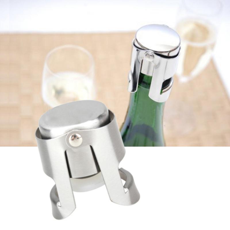Wine Champagne Cap 304 Stainless Steel Champagne Portable Cork Holding Machine Bar Cork of Wine Sparkling Wine Champagne Cap