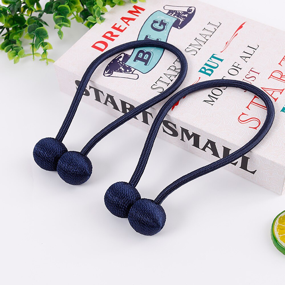 2 Stuks Sterke Magnetische Gordijn Tiebacks Gordijn Clips Tie Band Backs Houders Handig Gordijn Gesp 8 Kleur: Blauw