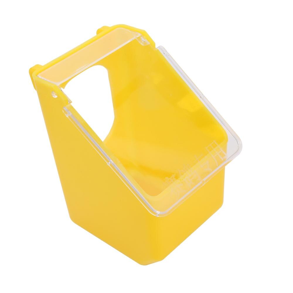 Birds Cage Hanging Feeding Box Pigeonparrot foraging toys Feeder Cup With Cover Cage Dispenser Birds Supplies 1 Pc